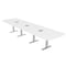 Skutchi Designs 45 in W, 166 in L, 29 in H, Engineered Wood Top, White HAR-AREC-46X168-T-ELEC-XD09 - alternate 1